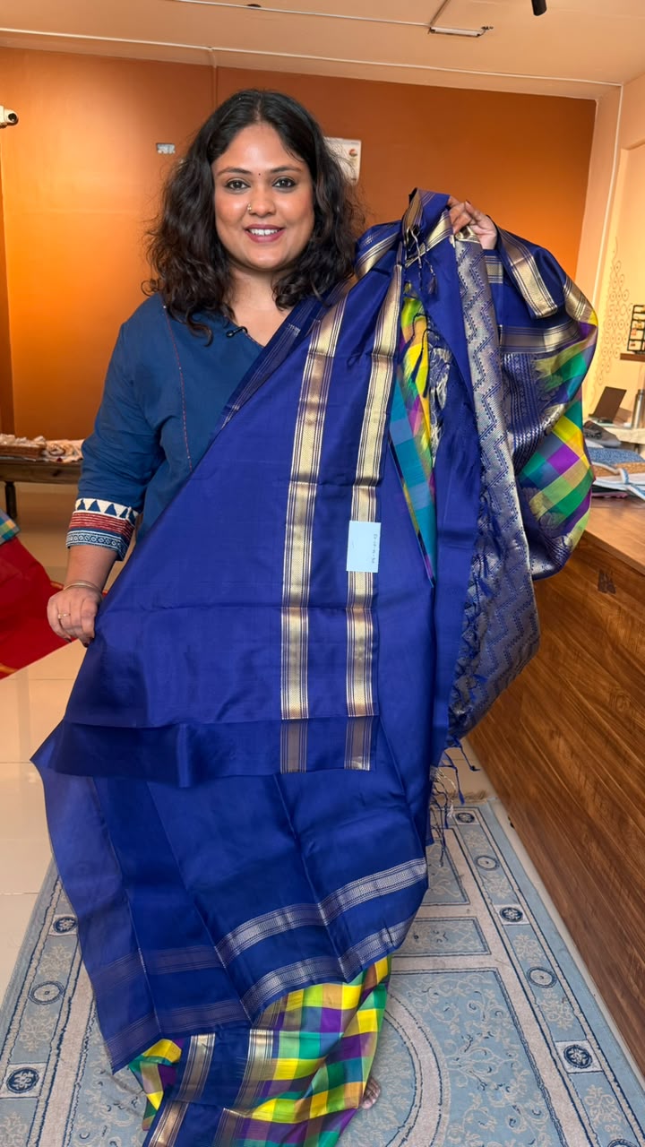 Pure Soft Silk Paalum Pazhamum Kattam Saree -04-10-01-03 (KALYANI)
