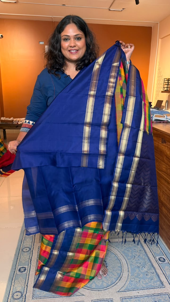 Pure Soft Silk Paalum Pazhamum Kattam Saree -04-10-01-06 (RANGANAYAKI)