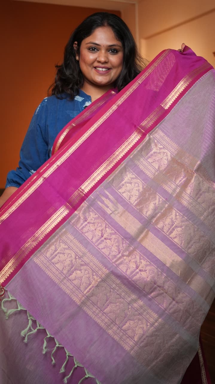 Masterpiece Kanchivaram Pure Silk Cotton Saree -01-10-02-04 (KAMESHWARI)