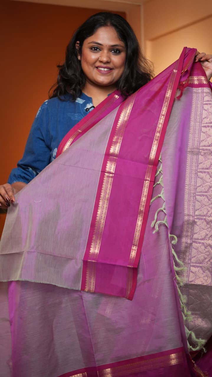 Masterpiece Kanchivaram Pure Silk Cotton Saree -01-10-02-04 (KAMESHWARI)