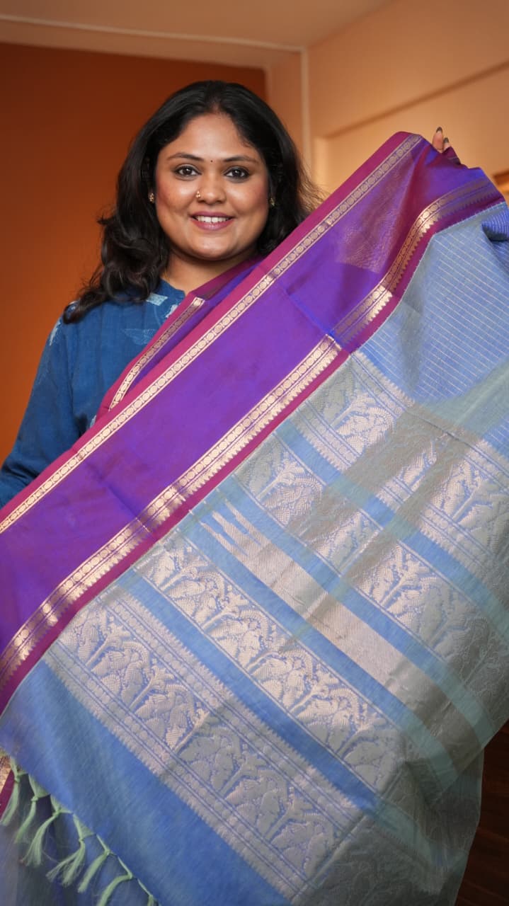 Masterpiece Kanchivaram Pure Silk Cotton Saree -01-10-02-01 (YAGNAVALLI)