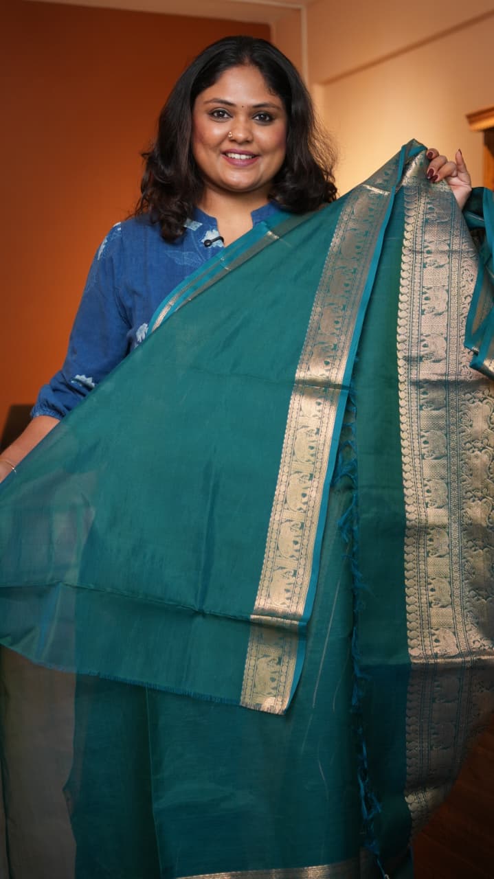 Masterpiece Kanchivaram Pure Silk Cotton Saree -01-10-05-09 (ANDAL)