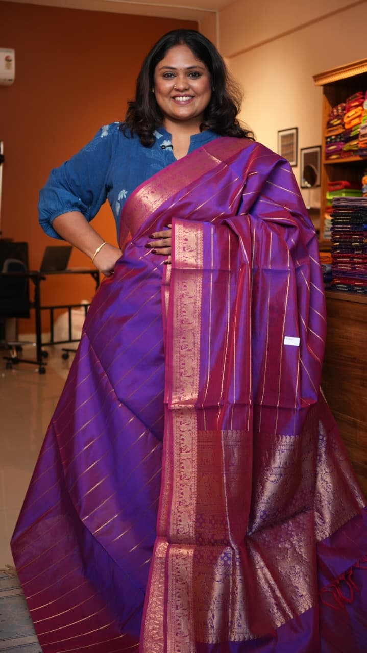 Masterpiece Kanchivaram Pure Silk Cotton Saree -01-10-05-05 (NITHYAKALYANI)