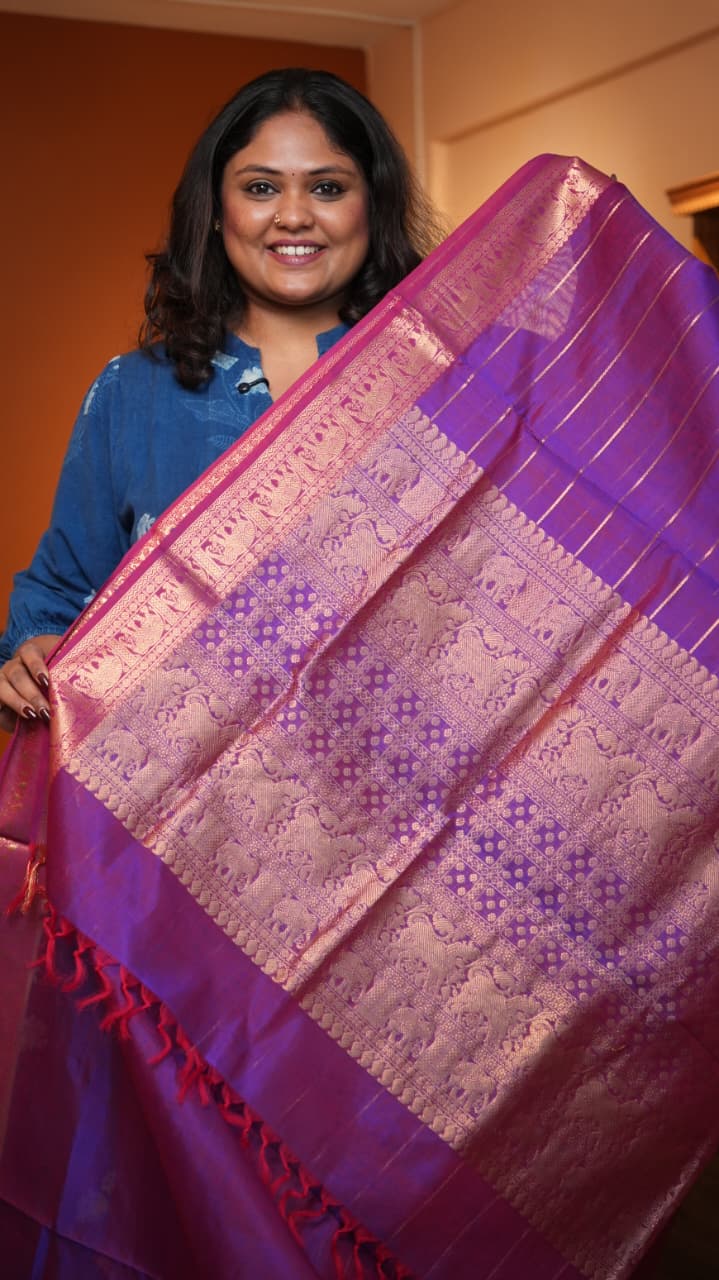 Masterpiece Kanchivaram Pure Silk Cotton Saree -01-10-05-05 (NITHYAKALYANI)