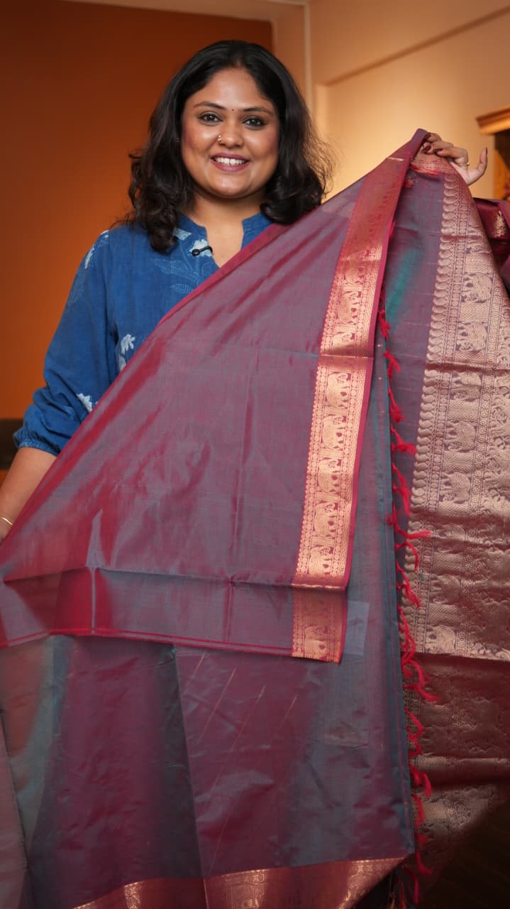 Masterpiece Kanchivaram Pure Silk Cotton Saree -01-10-05-08 (CHANDRAMATHI)