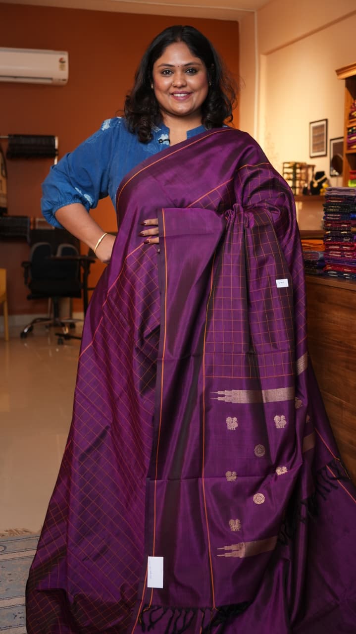 Masterpiece Kanchivaram Pure Silk Cotton Saree -01-10-09-03 (PUSHPAVALLI)