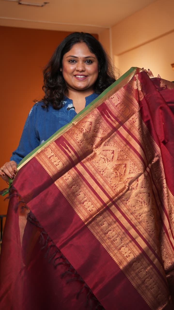 Masterpiece Kanchivaram Pure Silk Cotton Saree -01-10-06-06 (NIRMALAMBIKA)