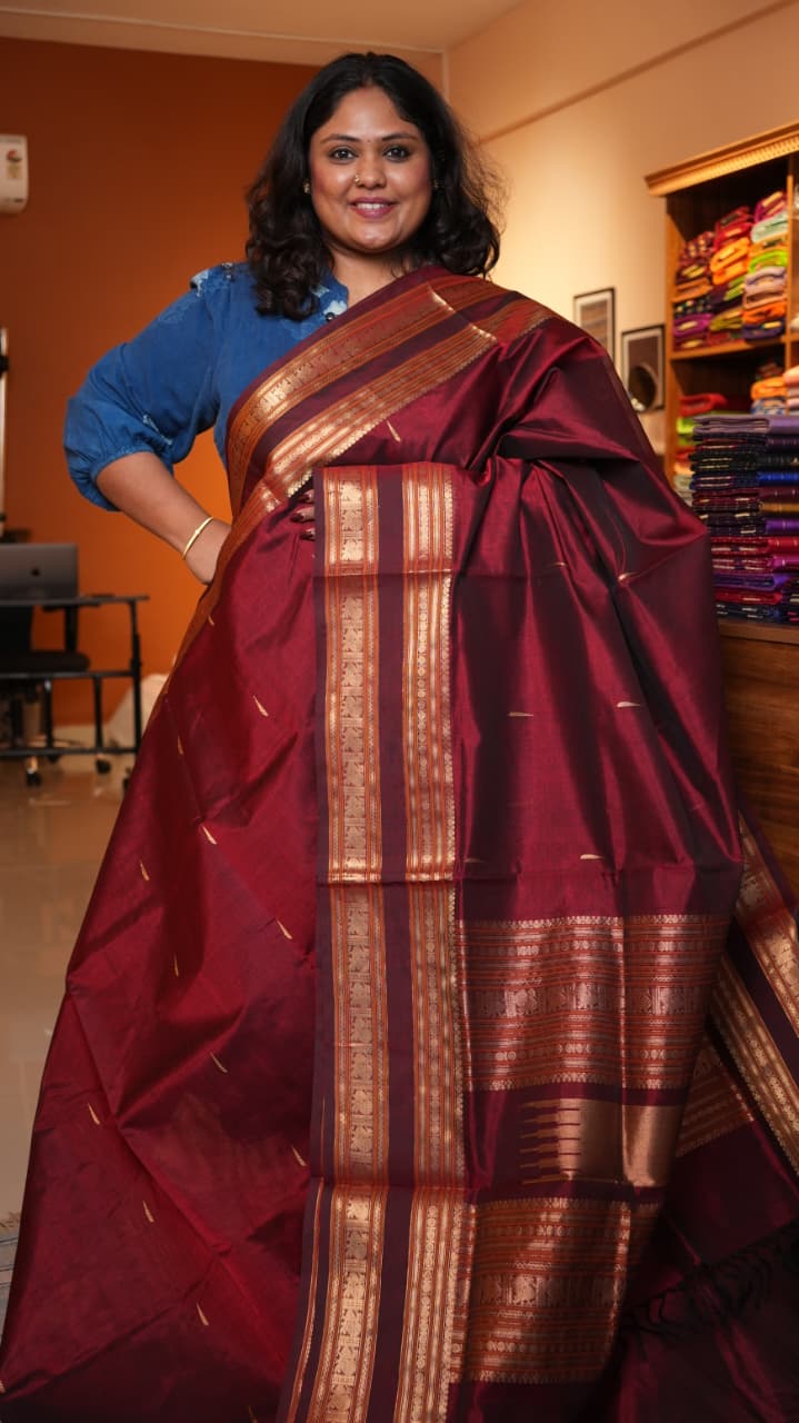 Masterpiece Kanchivaram Pure Silk Cotton Saree -01-10-05-03 (RAJARAJESWARI)