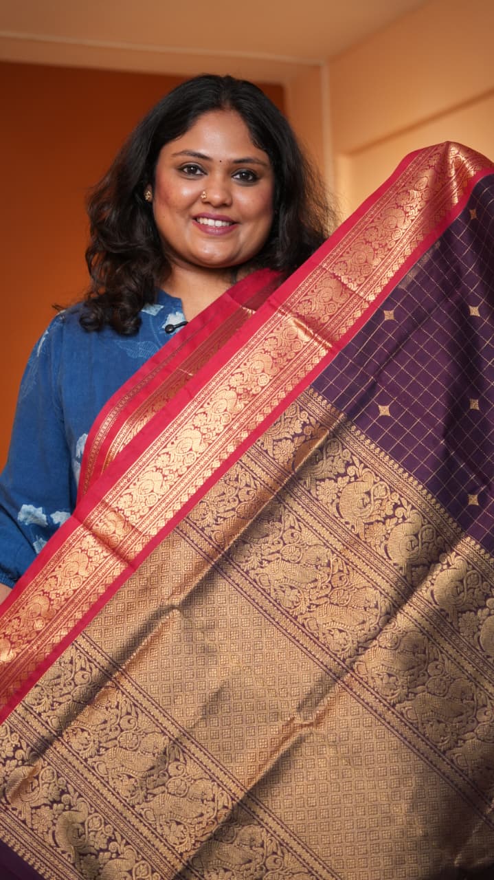 Masterpiece Kanchivaram Pure Silk Cotton Saree -01-10-08-05 (BALAAMBIKA)
