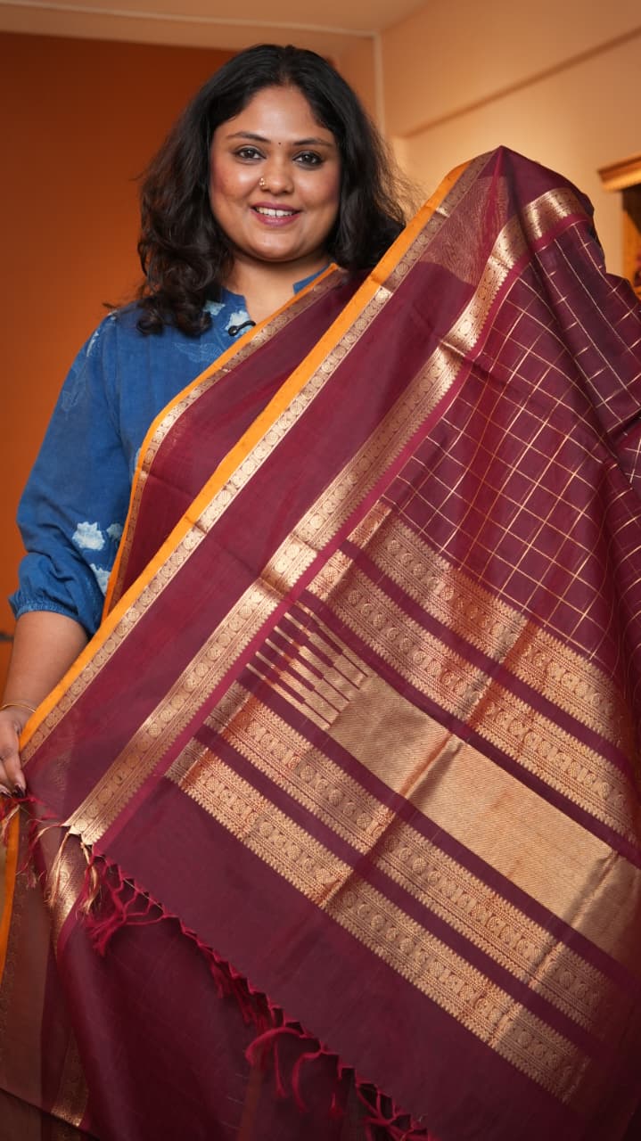 Masterpiece Kanchivaram Pure Silk Cotton Saree -01-10-04-04 (RAJESHWARI DEVI)