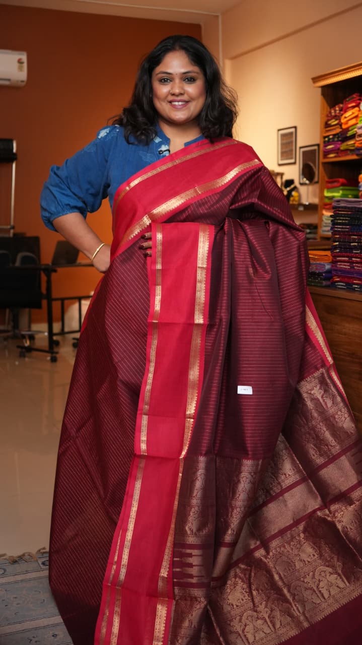 Masterpiece Kanchivaram Pure Silk Cotton Saree -01-10-02-05 (VATSALAKSHMI)