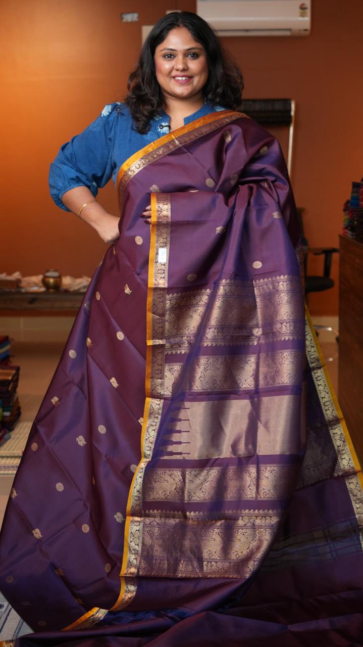 Masterpiece Kanchivaram Pure Silk Saree -01-10-11-01 (KRAMUKA)