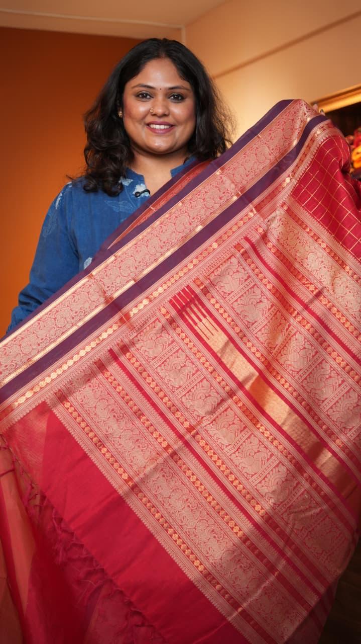 Masterpiece Kanchivaram Pure Silk Cotton Saree -01-10-06-03 (DHANALAKSHMI)