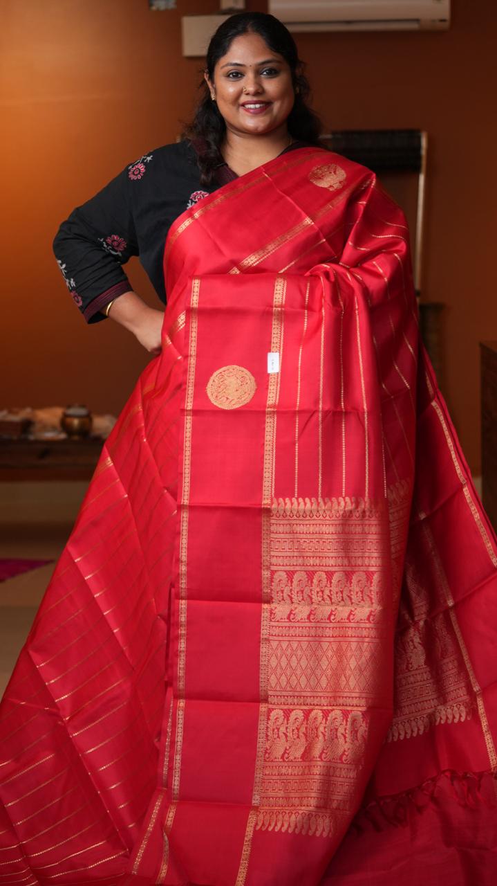 Masterpiece Kanchivaram Pure Silk Saree -01-10-14-01