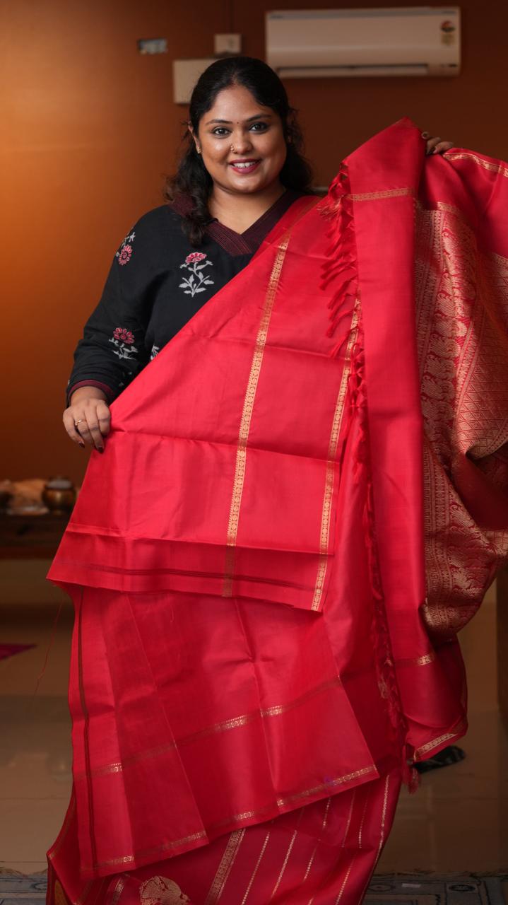 Masterpiece Kanchivaram Pure Silk Saree -01-10-14-01