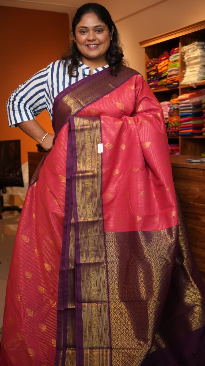 Kanchivaram Semi Silk Sarees -01-10-25-13 (GLORIOSA)