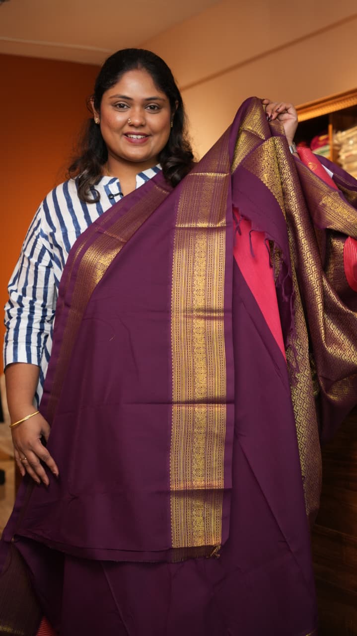 Kanchivaram Semi Silk Sarees -01-10-25-13 (GLORIOSA)
