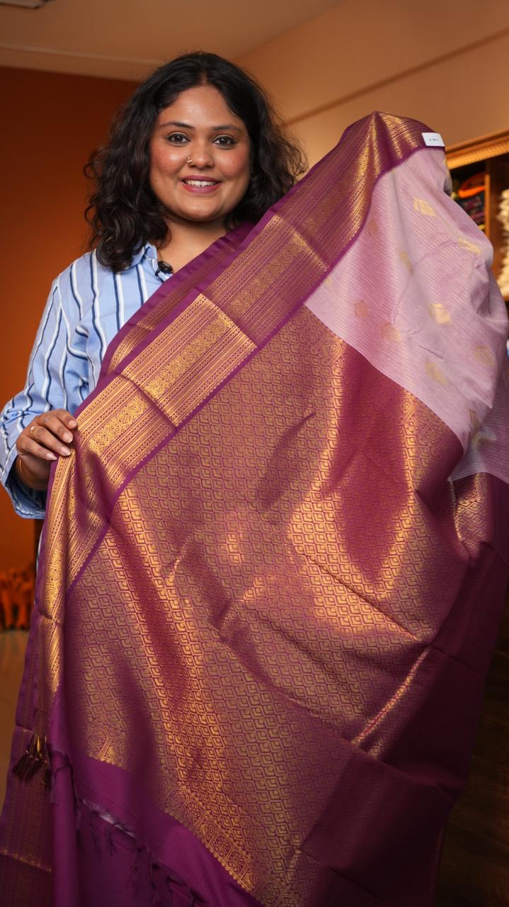 Kanchivaram Semi Silk Sarees -01-10-25-11 (LAVATERA)
