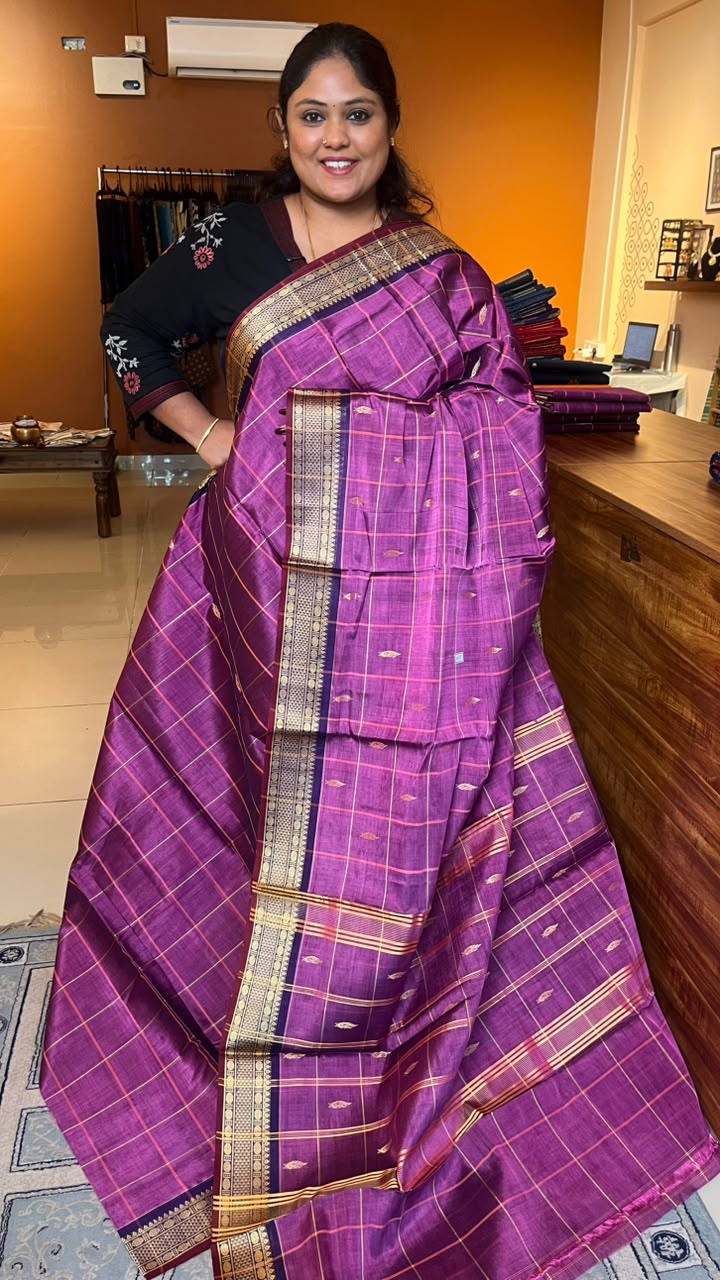 Devendra 7yards kattam Saree - 11-10B-05-7Y-02