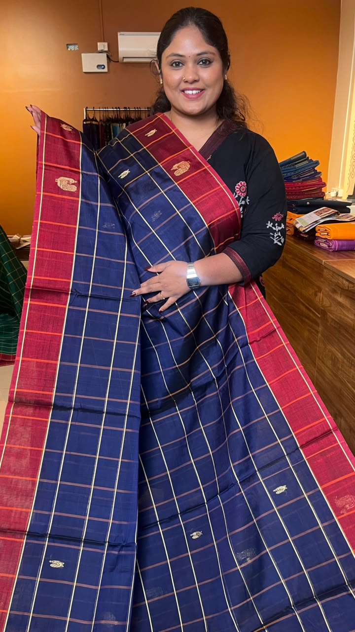 Devendra 10.5 Yards Madisar Kattam Saree -12-10B-10-10.5Y-02