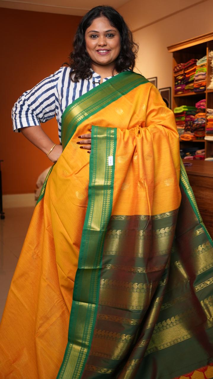 Semi Silk Vairaoosi Bhutta Saree -01-10-23-08 (MANGO MALACHITE)