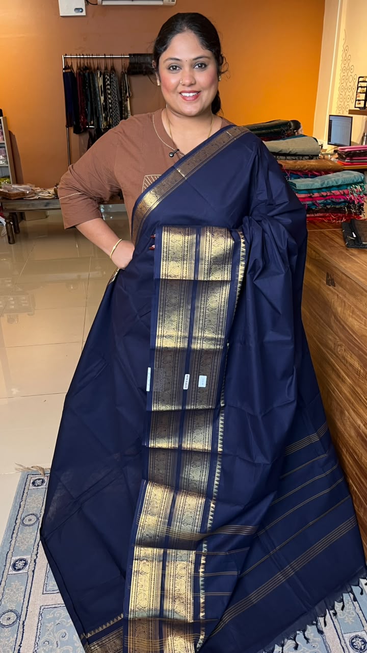 Kanchi Cotton Big Border Saree -01-10-20-33
