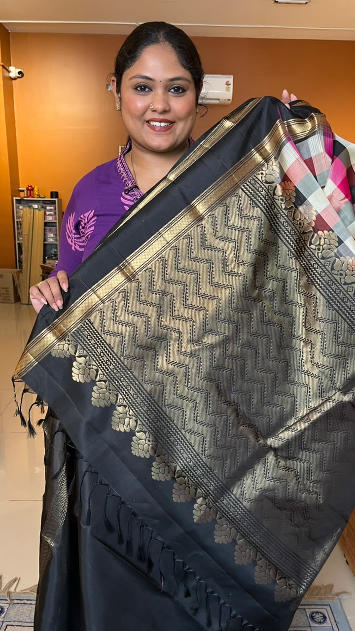 Madras Checks Pure Soft Silk Saree 04-10B-01-02 (MAYA)