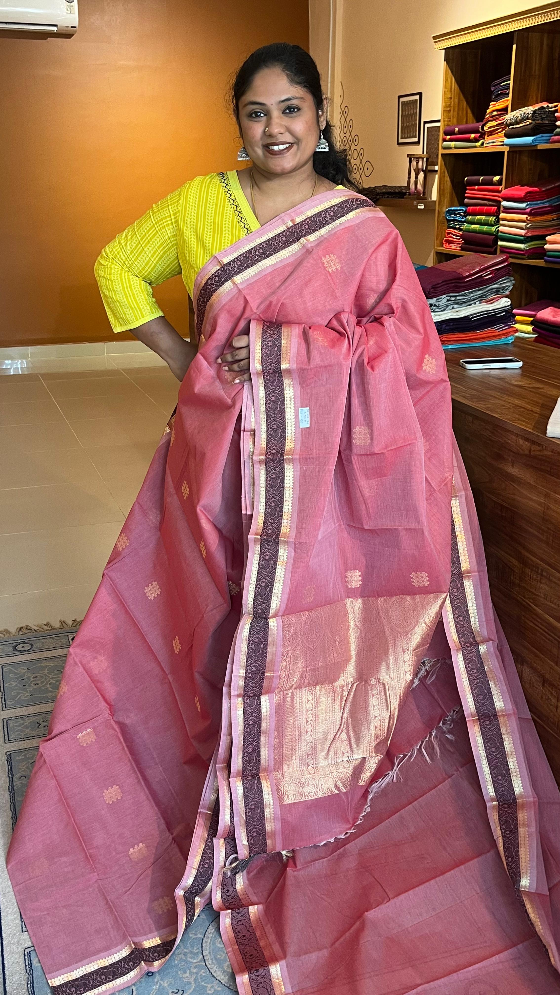 Pure Kanchi Cotton Sarees - 01-03-21-PCS-03