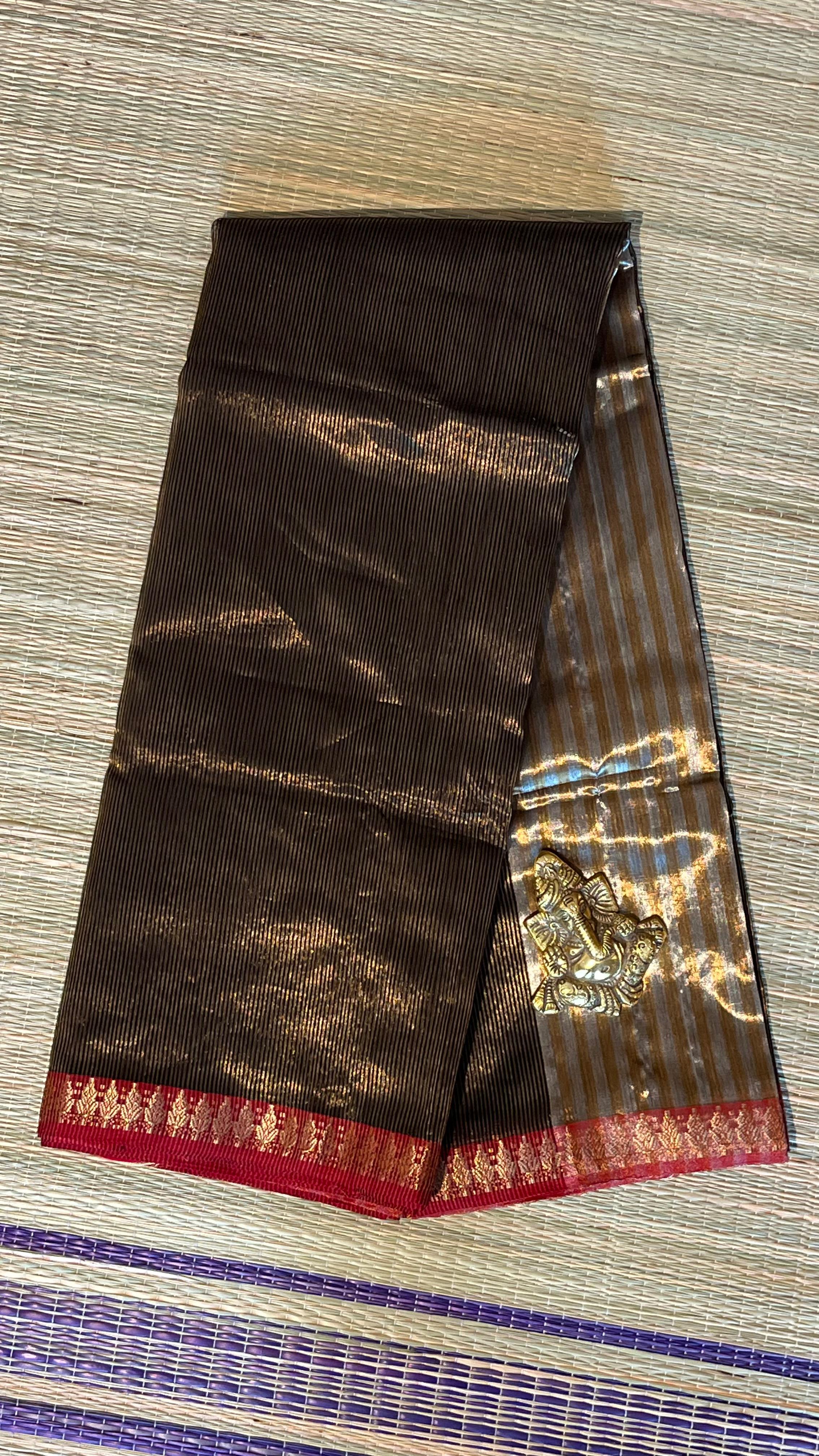 Chanderi saree - 51-06-03-05 (Black)