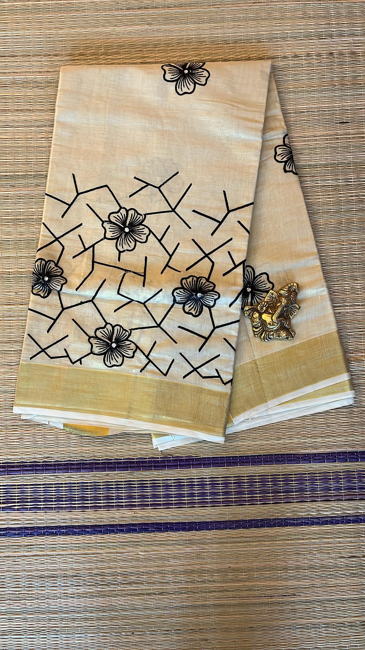 Kerala Cotton Sarees Tissue - Onam Collection - 01-08-13-04