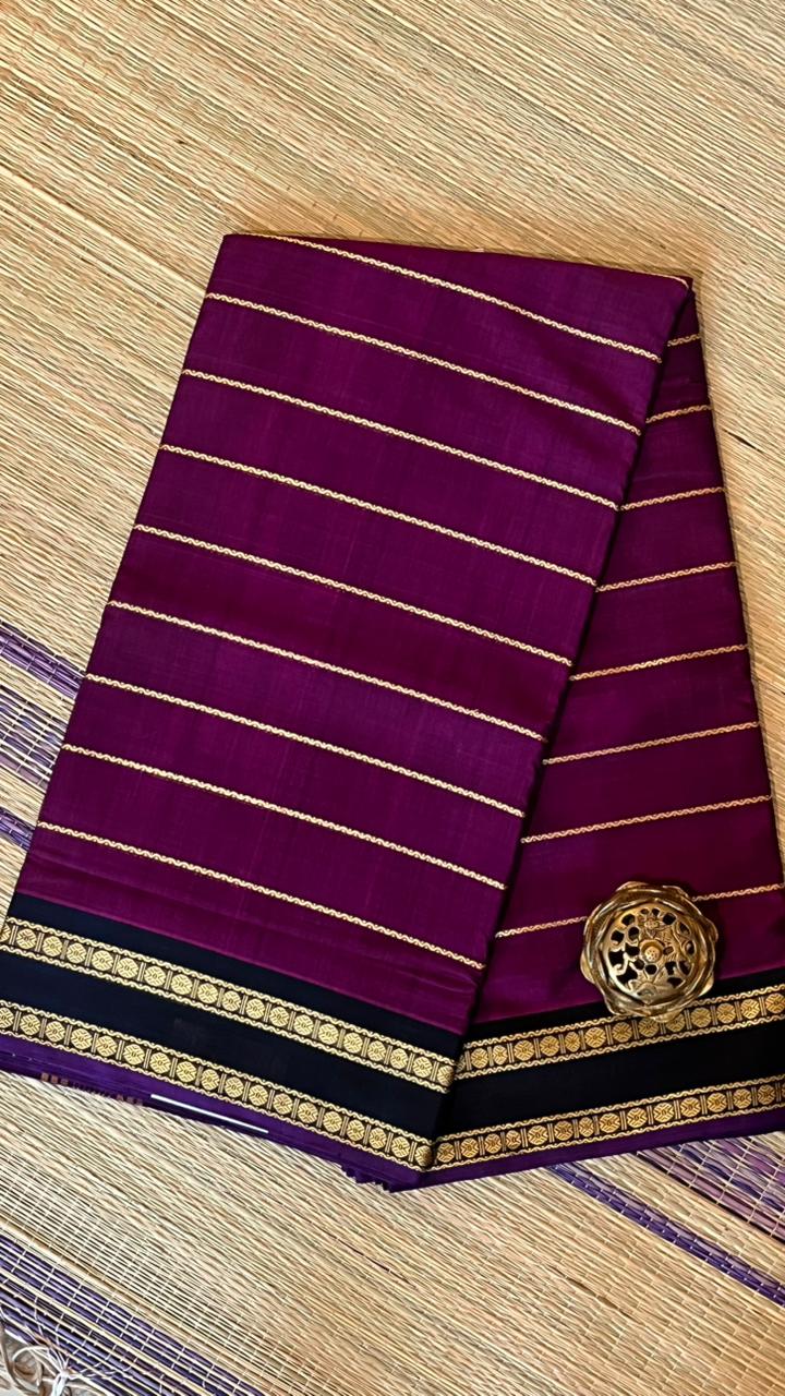 Devendra 10.5 Yards Veldhari Madisar - 12-07D-11-10.5Y-03 (Grape)