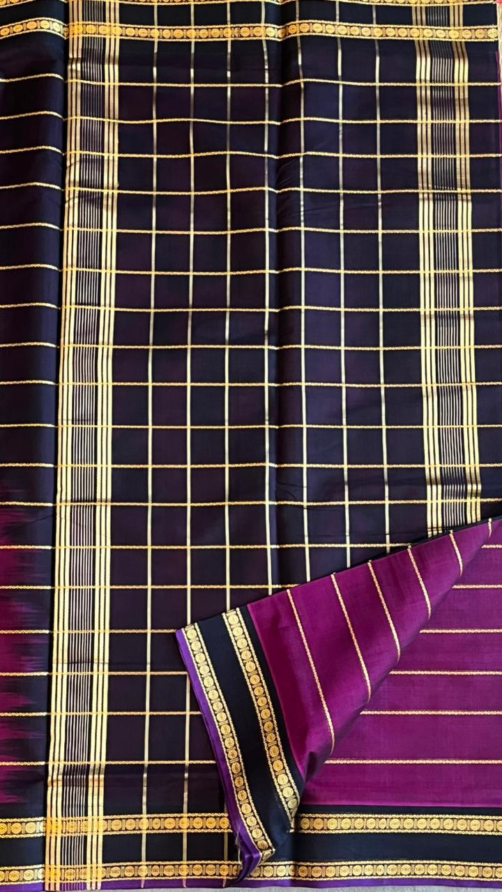 Devendra 10.5 Yards Veldhari Madisar - 12-07D-11-10.5Y-03 (Grape)