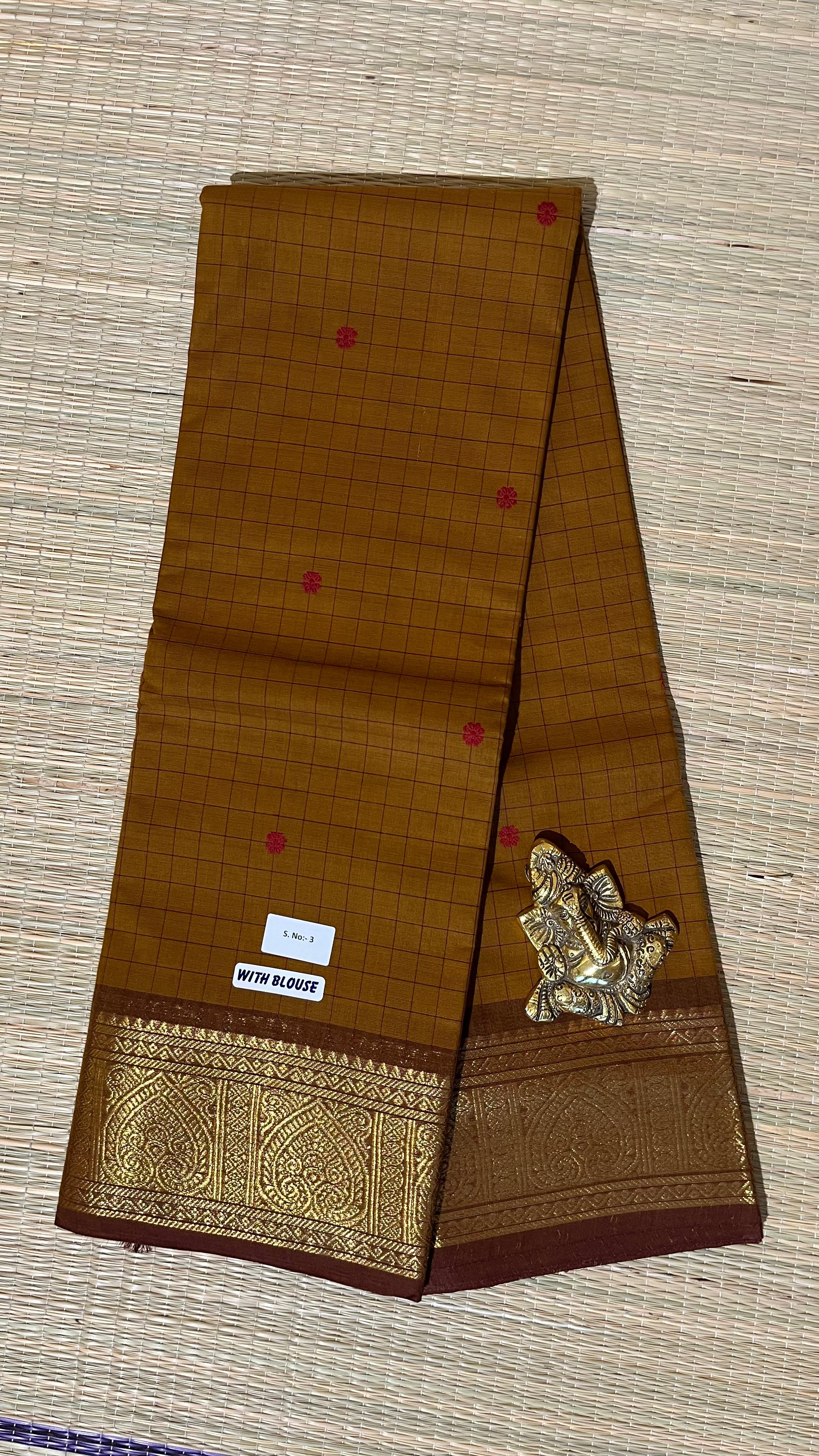 Kanchi Cotton Saree - 01-09B-03-08