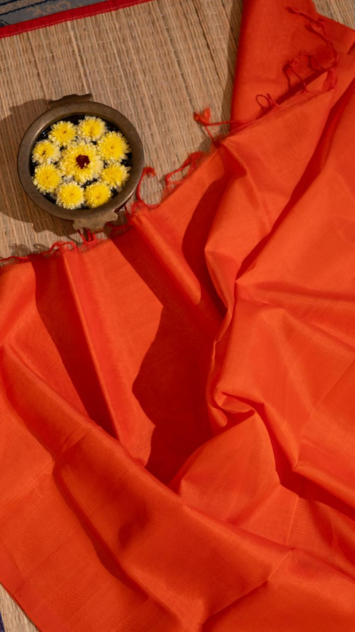 Mangalgiri Silk Cotton with kalamkari blouse - 15-11B-01-03