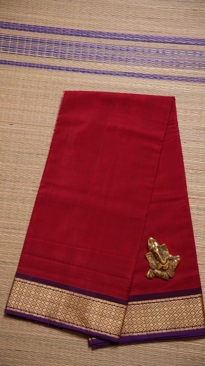 Devendra 6 Yards Saree - 11-12-02-6Y-01 (Red)
