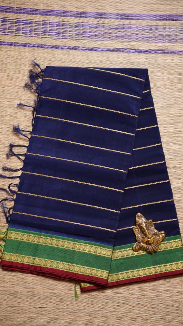 Devendra 7 Yards Saree - 11-12-08-7Y-05 (Royal Blue)