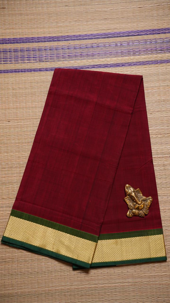 Devendra 6 Yards Saree - 11-12-02-6Y-03 (Red)