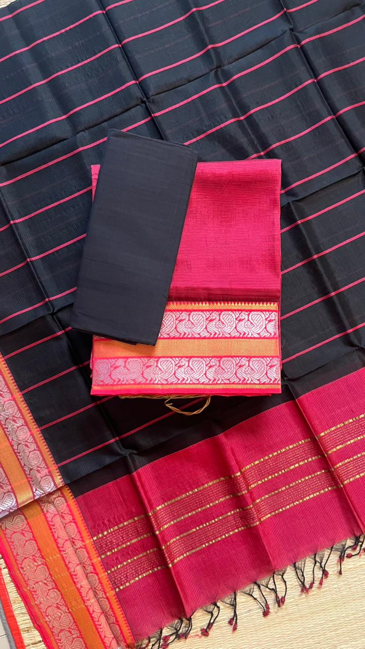 Mangalagiri Kanchi Border Silk Cotton Salwar Sets - 15-01-02-02