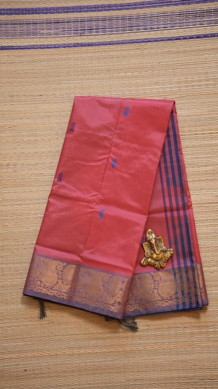 Chinnalampattu 6 Yards Saree - 03-01-01-16 (LOTUS BERRY)