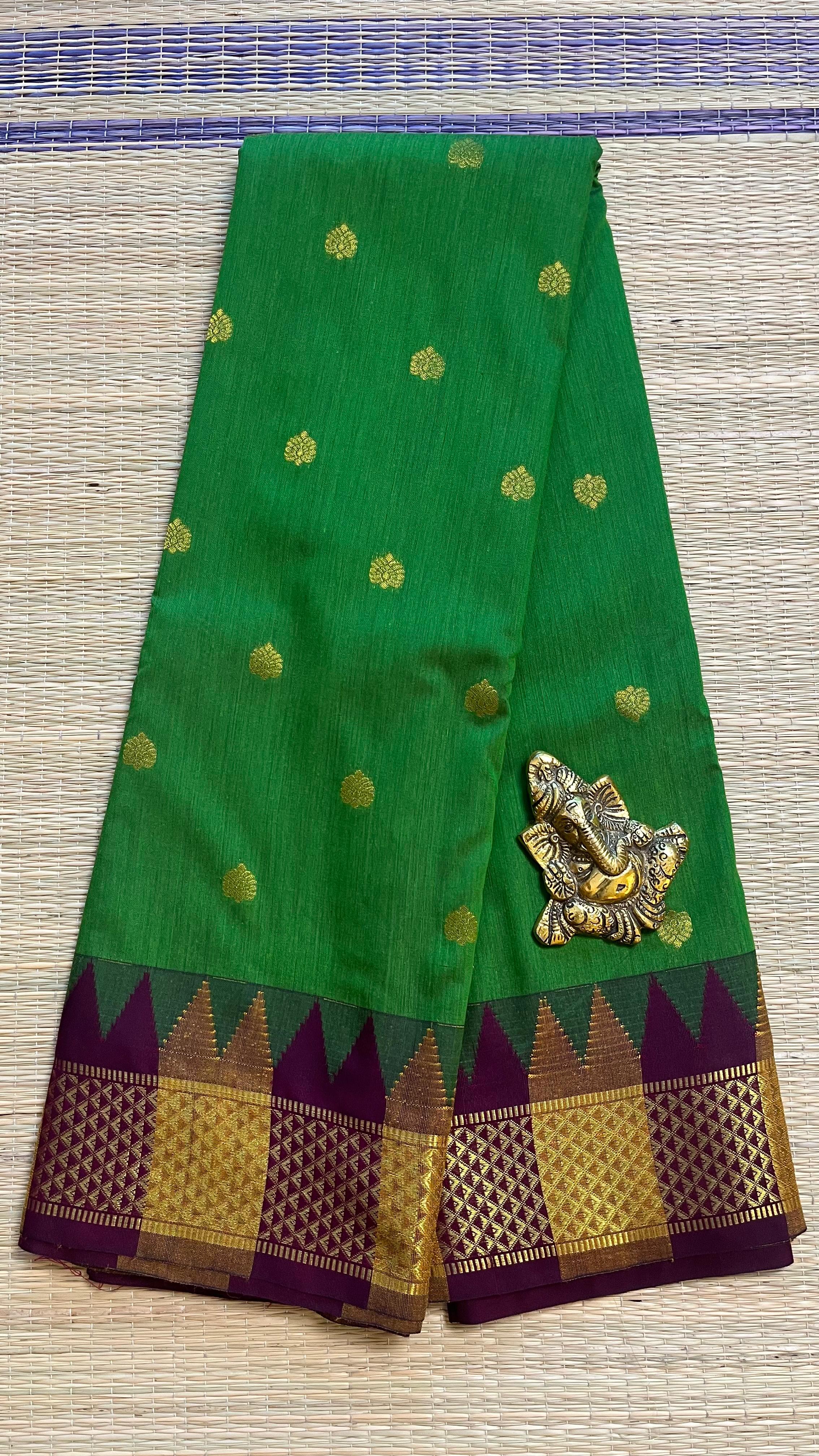 Semi Silk Bhutta Saree - 01-08B-11-03