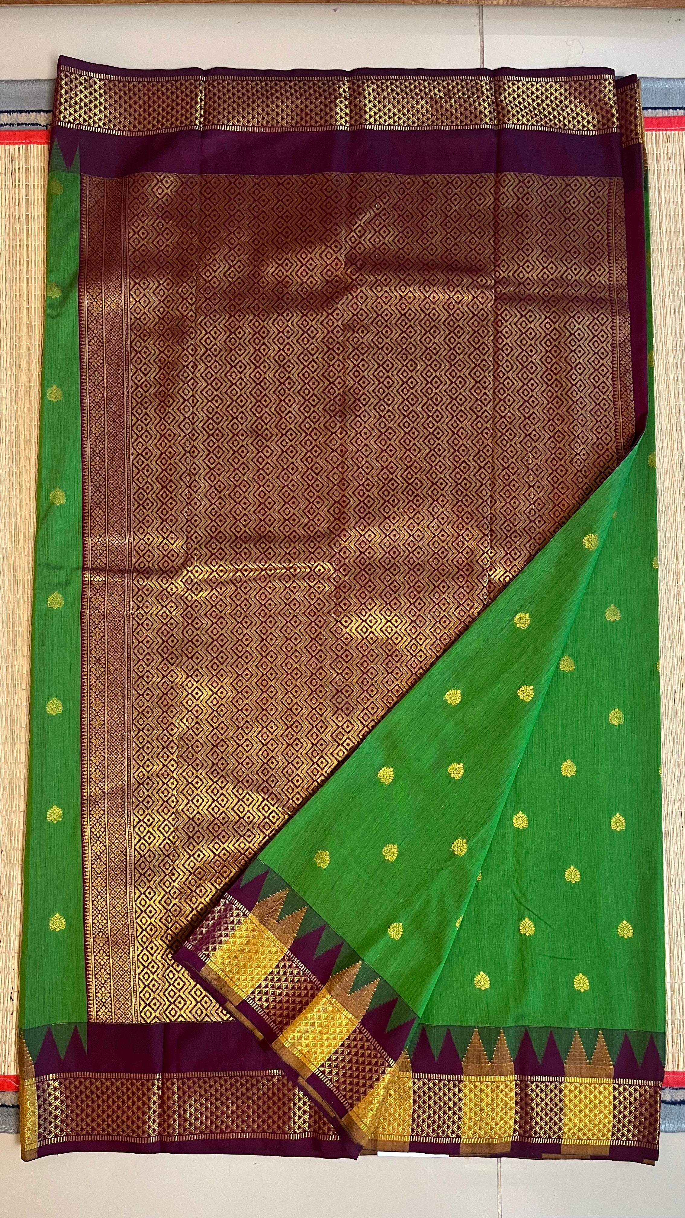 Semi Silk Bhutta Saree - 01-08B-11-03