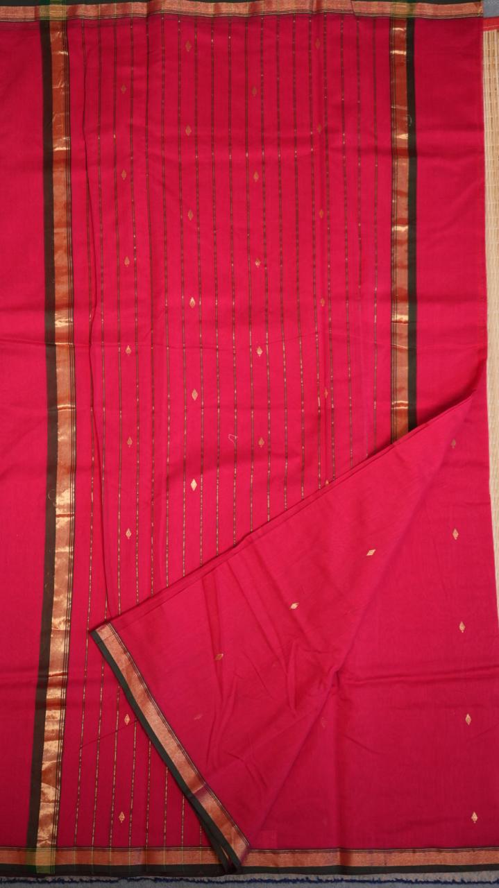 Chanderi Silk Cotton Saree - 51-12-02-04 (EVENING BLOOM)