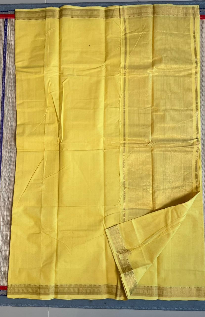 Mangalagiri Pure Cotton Saree  - 15-11-05-08 (1.5 Inch Border)