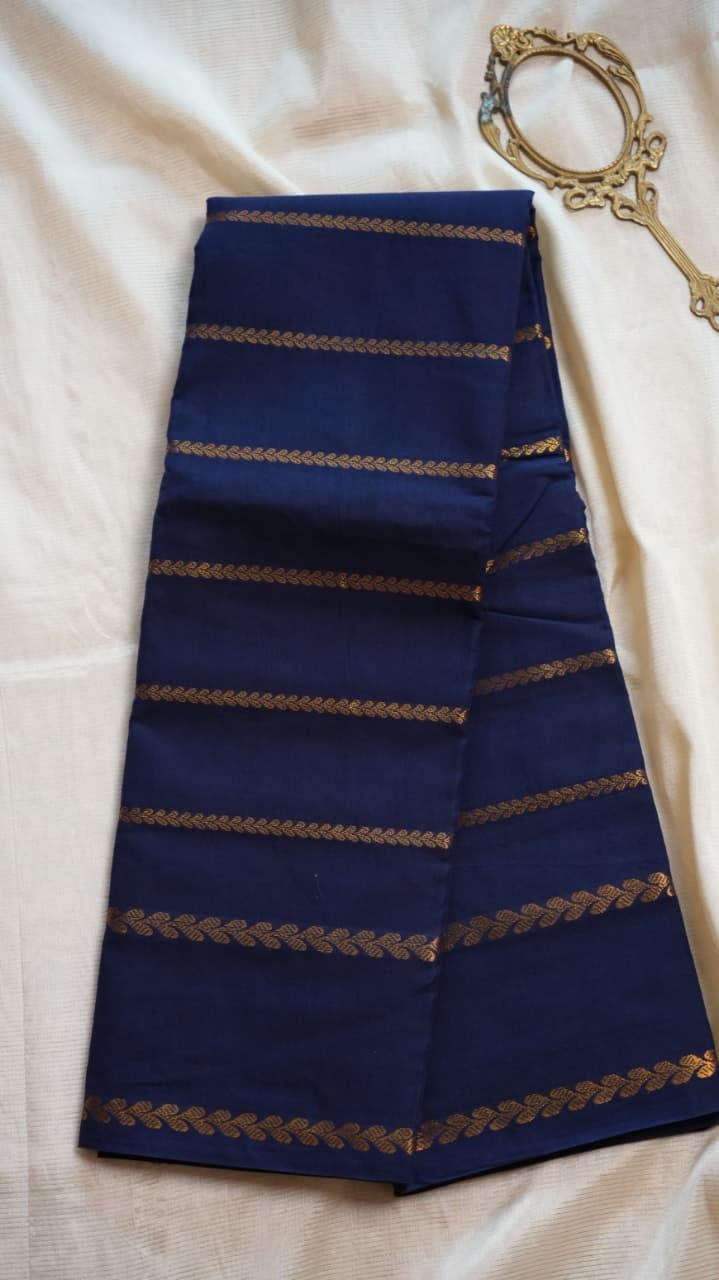 Veldhari Madurai Cotton Saree-11-04C-09-5.50Y-07 (DAIRY MILK)