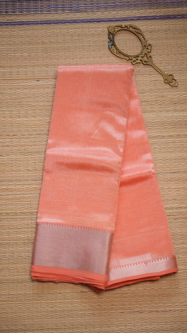 Mangalgiri Silk Cotton Saree - 15-04-01-03 (PEACH BLUSH)