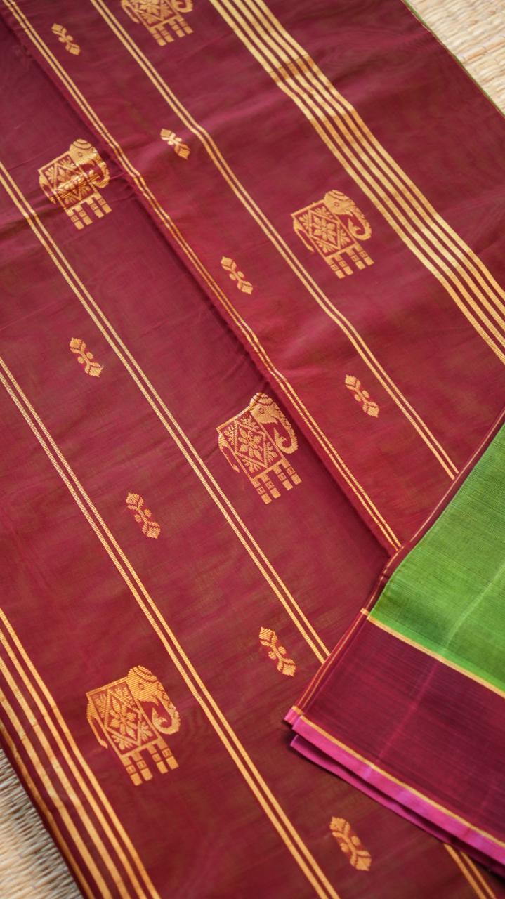 Devendra 10.5 Yards Madisar - 12-11C-06-10.5Y-01 (VETRILAI)