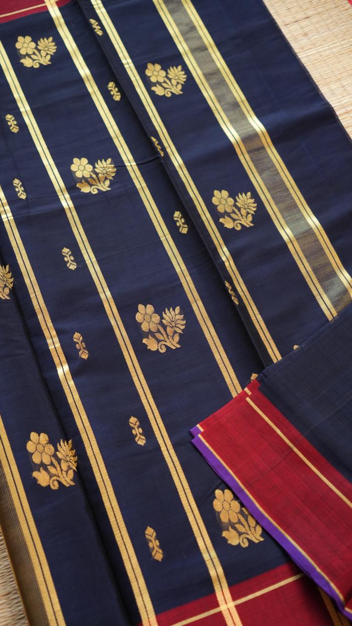 Devendra 10 Yards Madisar - 12-04-29-10Y-01 (KARUNEELAM)