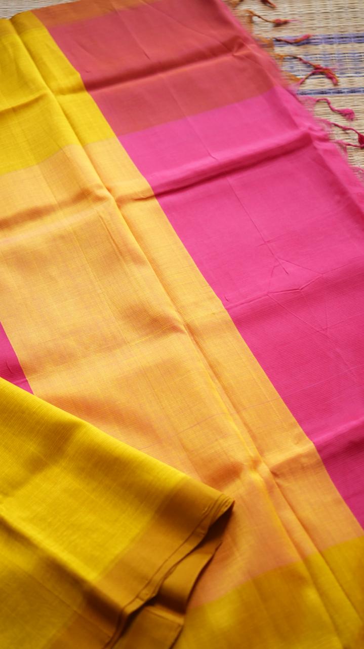 Mangalgiri Silk Cotton Saree - 15-05-01-04 (LEMON SILK)