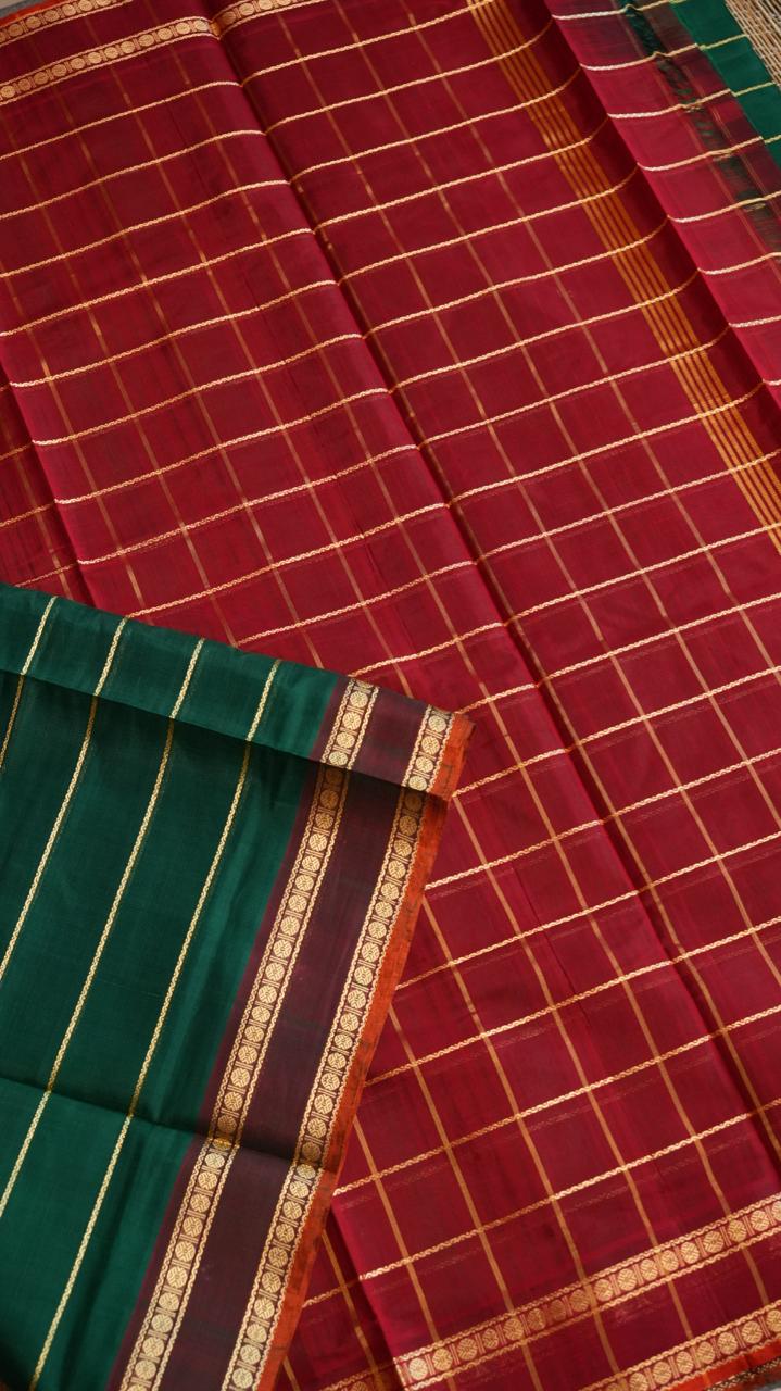 Devendra 6.25 Yards Saree  - 11-05B-02-6.25Y-01 (KARUVEPPILAI)