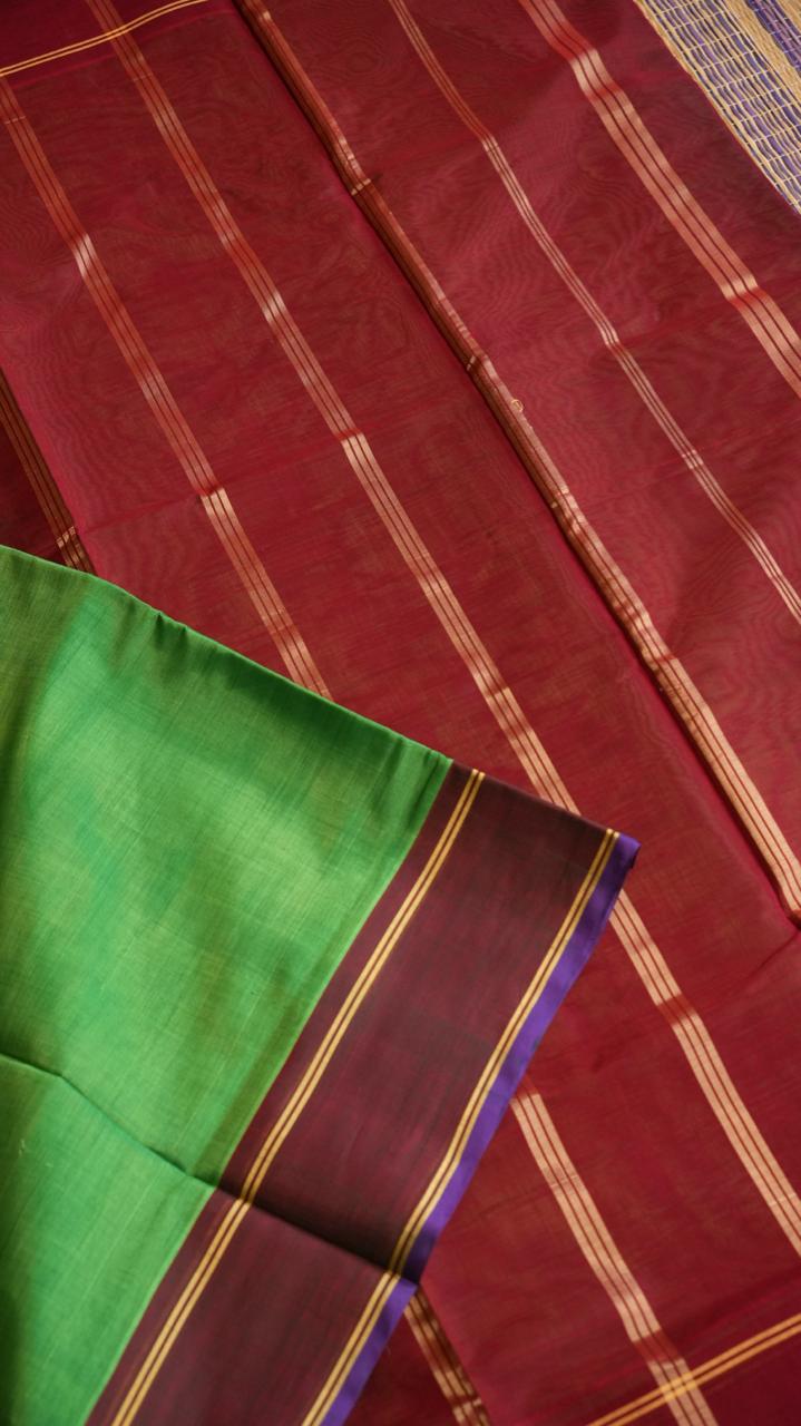 Devendra 6.25 Yards Saree  - 11-05C-01-6.25Y-01 (MURUNGAI ILAI)